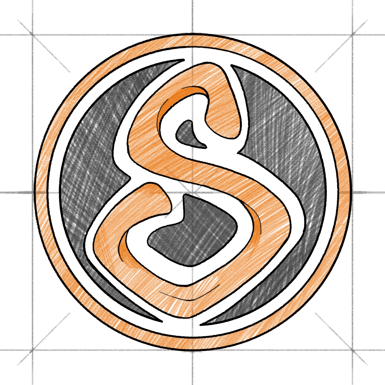 Sketchy Steweird S logo