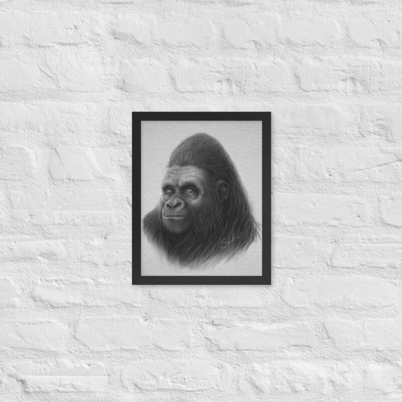 Framed poster