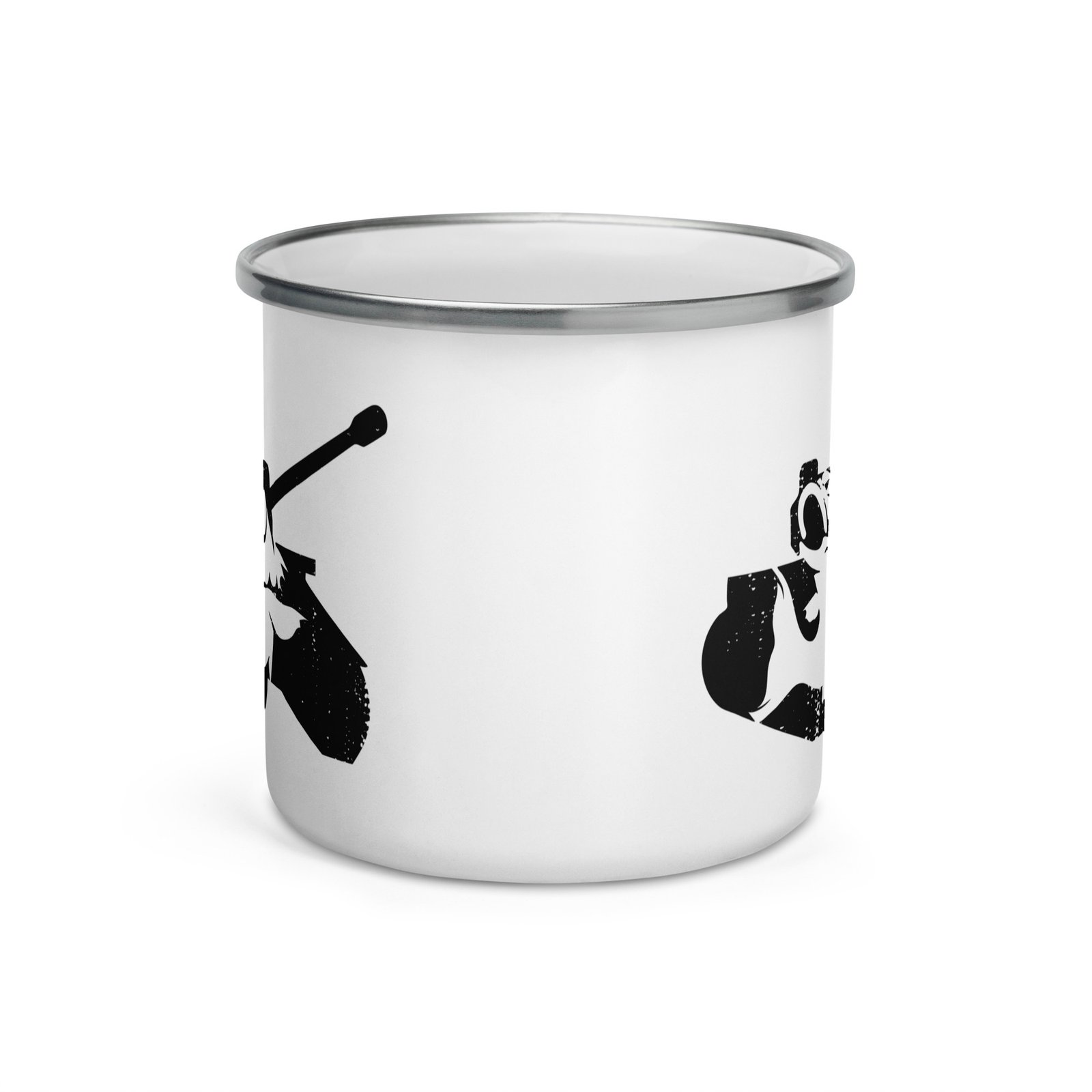 Fish Tank 12oz Enamel Mug - Image 3
